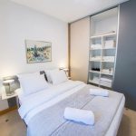 Mostar Studio Apartment Morning Star near Old Bridge Living Room and Bedroom Bedroom with Double Bed 2